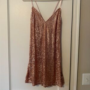 Victoria's Secret Sparkling Pink Mini Dress